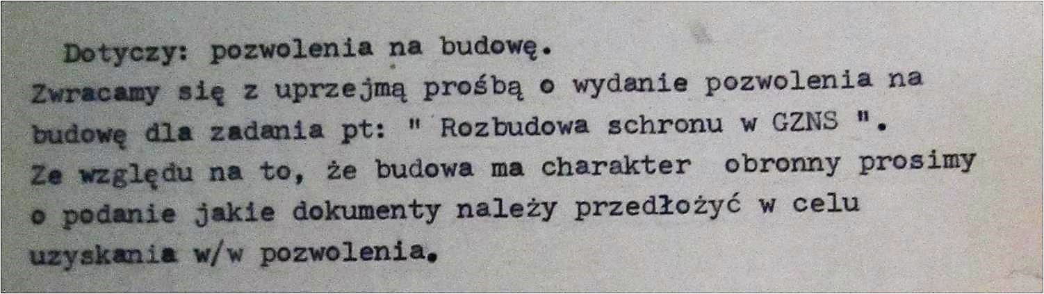 W latach 80. planowano rozbudowę schronu